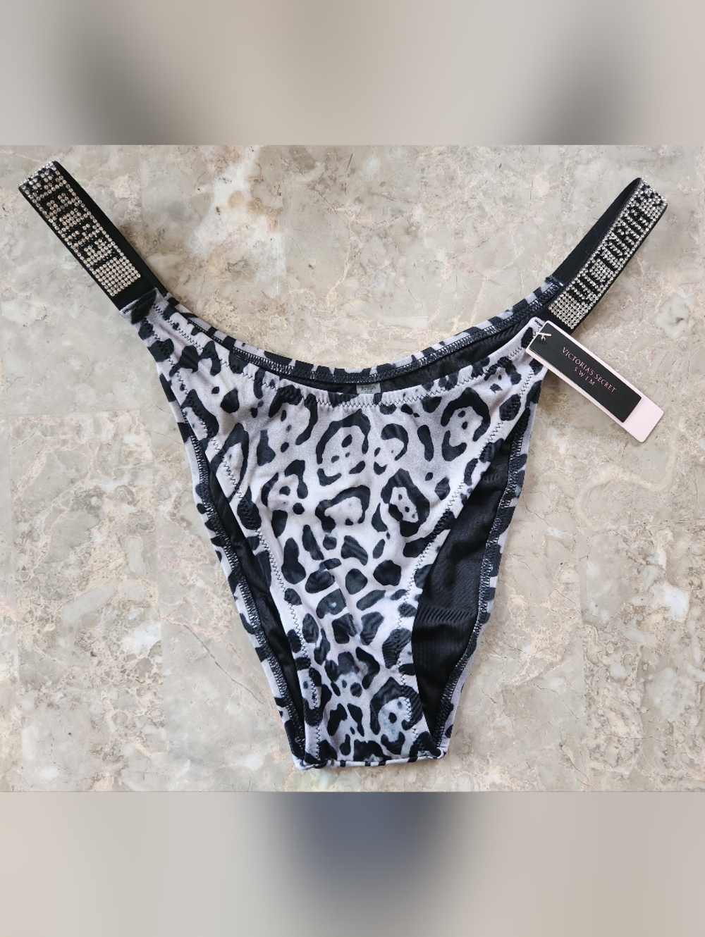 M L XL Victoria's Secret Shine Strap Brazilian Bikini Bottom